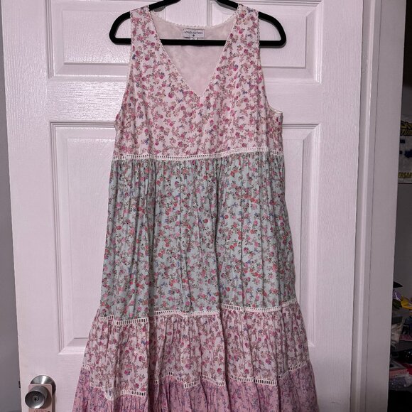 LoveShackFancy x Target Tiered Floral Dress - XL - Picture 1 of 3